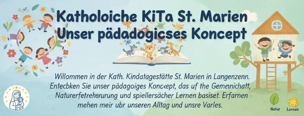 Kinder und Erzieherin sitzen im Kreis auf dem Boden und symbolisieren die Gemeinschaft in der Katholischen KiTa St. Marien.